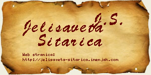 Jelisaveta Sitarica vizit kartica